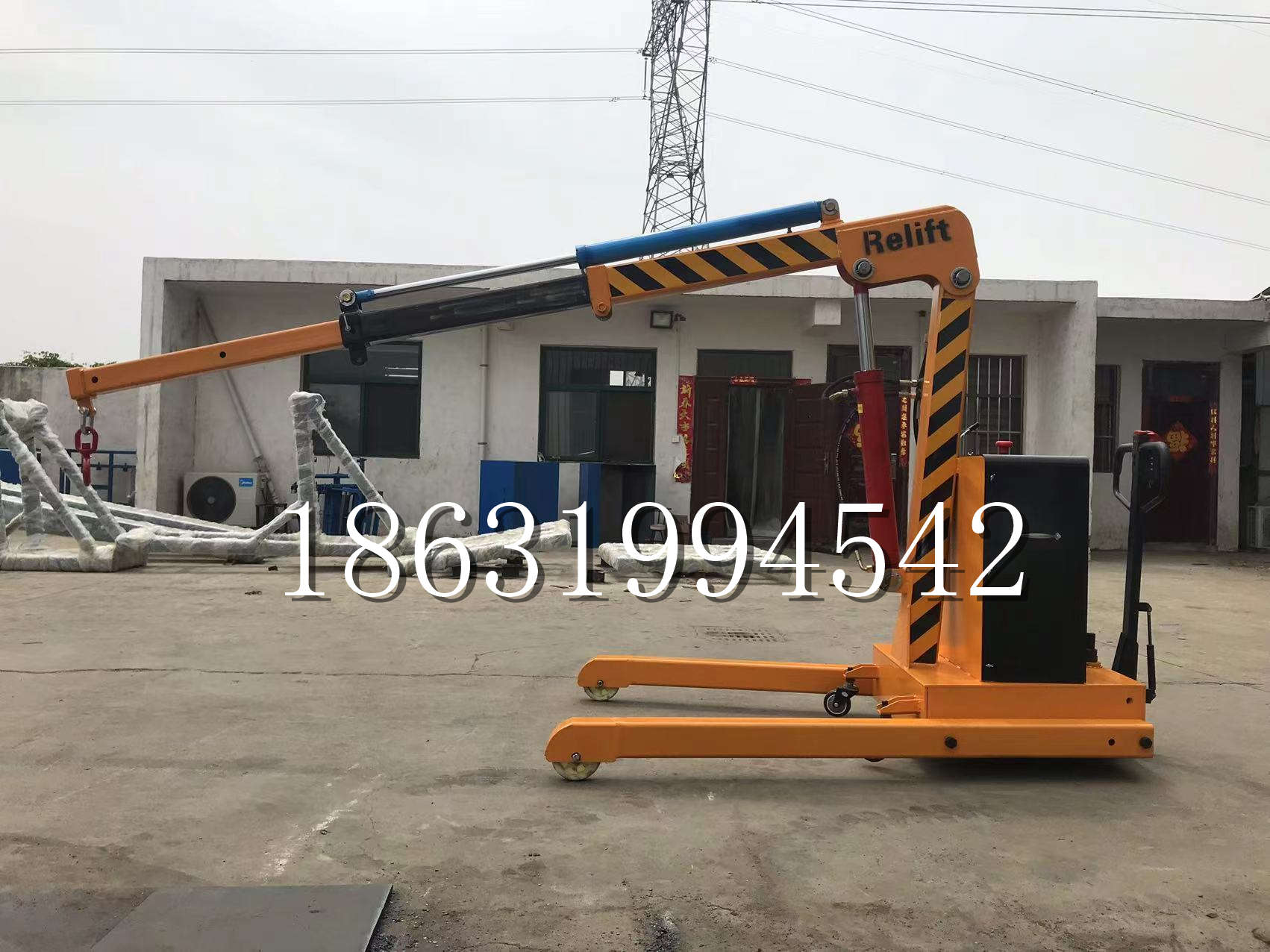 双桥区久征定做3吨三轮随车吊 农用园林绿化移树吊 平板工程用小吊机