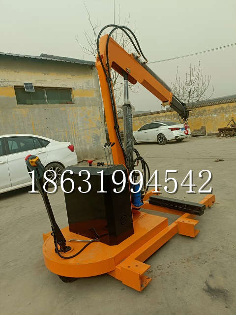 双桥区自卸车厢随车吊 自制轮式四不像起重机 四驱平板吊 5吨 贵盛